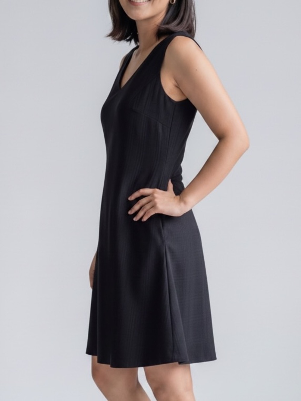 Tahari Black Plaid 50s inspired circle sleeveless Dress party dress classic Twee